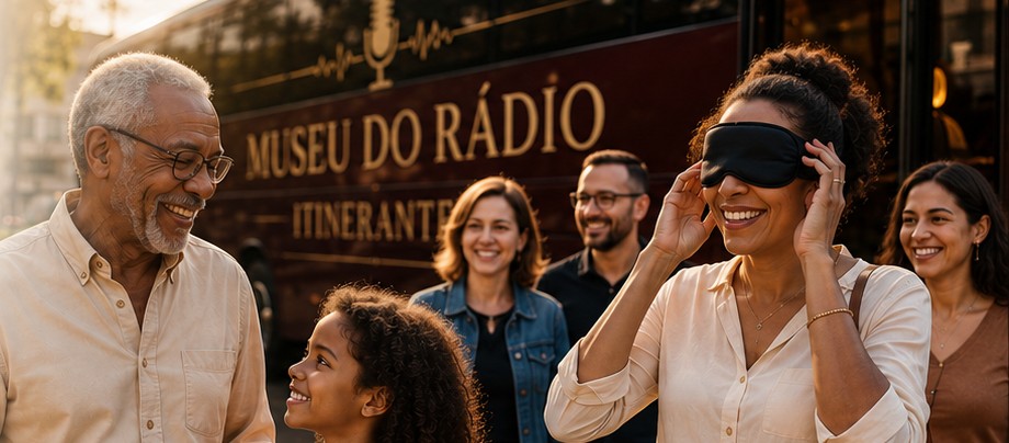 Experiência imersiva do Museu do Rádio Itinerante